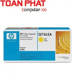 Mực in Laser HP Q7562A-Yellow - Mầu vàng-HP CLj 2700, 2700N, 3000, 3000N, 3000DN In được 3,500 trang.