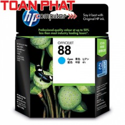 Mực in phun mầu HP 88 - C9391A Cyan - Mầu xanh dùng cho: HP Officejet Pro K550, K550dtn,K5400dn, K5400dtn,K8600,K8600dn,L7580,L7590 AIO