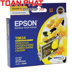Mực In phun Epson T0634-mầu vàng-dùng cho Epson Stylus C67, C87, C87PE, CX4100, CX4700, CX3700