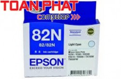 Mực Epson T0825N Light Cyan - Mầu Xanh nhạt - Dùng cho Stylus Photo R270/ R290/ R390/ RX590/ RX610/ TX700W/ T50)