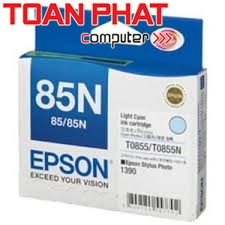 Mực Epson T0855N Light Cyan - Mầu Xanh nhạt - Dùng cho Stylus Photo R1390, T60