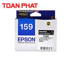 Mực in phun màu Epson T159 Photo Black Ink Cartridge (C13T159190) - SP R2000