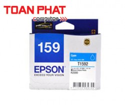 Mực in phun màu Epson T159 Cyan Ink Cartridge (C13T159290) - SP R2000
