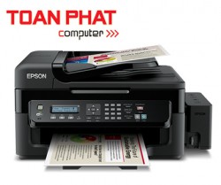 Máy in Phun 04 mầu đa chức năng Epson L555 - Khổ A4 - in A4, Scan, Copy, Fax và Bộ lật giấy tự động, In wifi