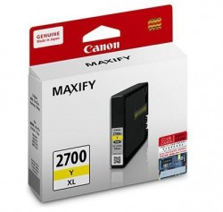 Mực in Phun màu Canon 2700XL Y (Yellow) - Màu vàng loại to - Dùng cho Canon Maxify iB4070/ MB5370/ MB5070 