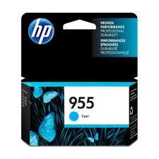 Mực in Phun màu HP 955 Cyan (L0S51AA) - Màu xanh - Dùng cho máy in HP OfficeJet Pro 8710, HP 8720, HP 8730 